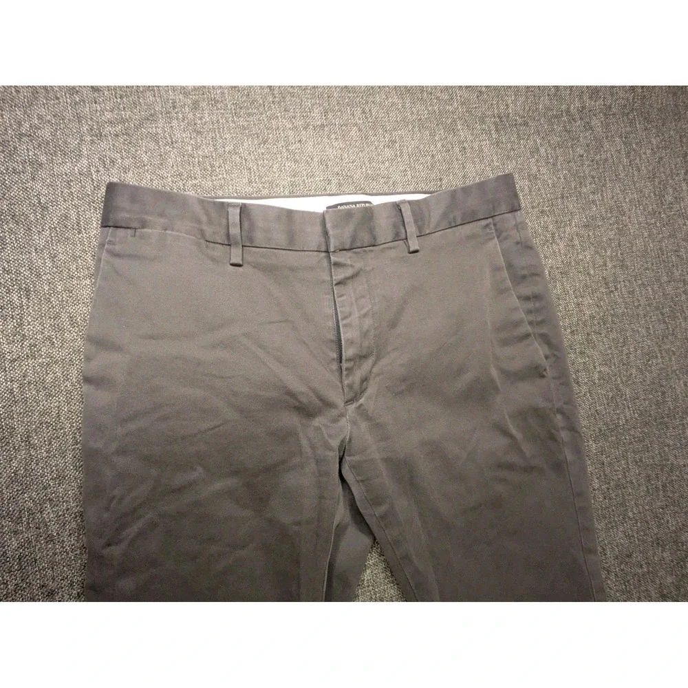 Banana Republic Pants Regular‎ Performance Gray Fulton Chinos Wear Mens 30x30
